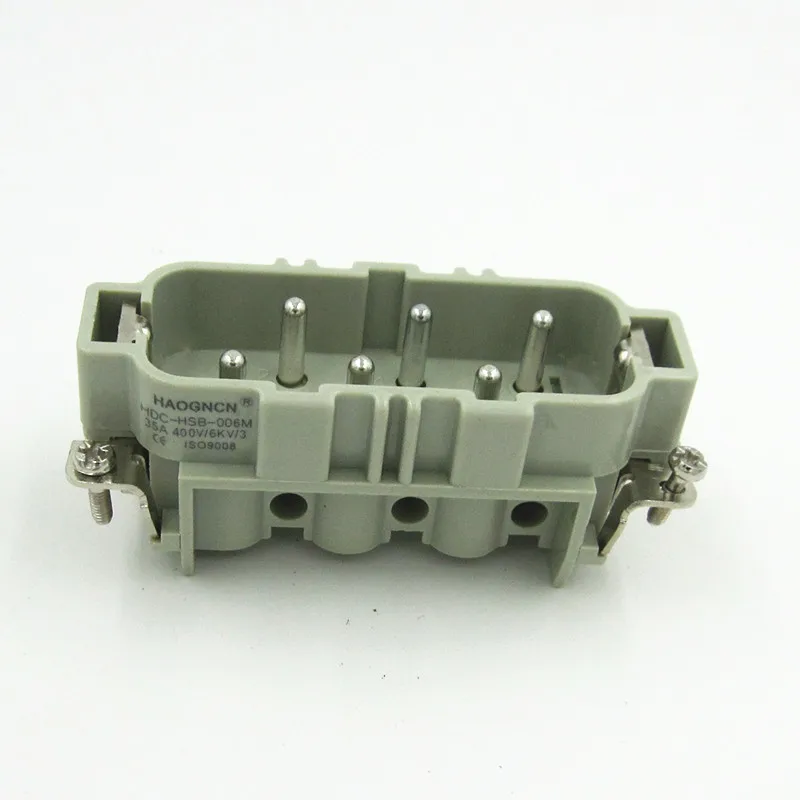 HDC-HSB-006M Heavy Load Connector 6 Core 35A Rectangle Connector Within Core Core Heat Flux Avenue Will Electric Current
HDC-HSB-006M Heavy Load Connector 6 Core 35A Rectangle Connector Within Core Core Heat Flux Avenue Will Electric Current