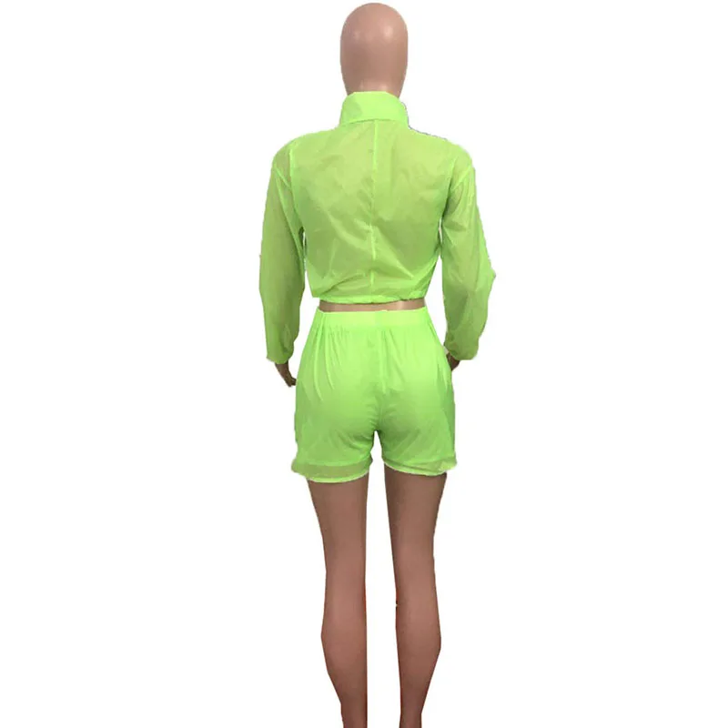 Neon Green 2 Piece Set Women Festival Sexy See Through Crop Top+Biker Shorts Two Piece Matching Sets Club Outfits Sweat Suits
Neon Green 2 Piece Set Women Festival Sexy See Through Crop Top+Biker Shorts Two Piece Matching Sets Club Outfits Sweat Suits