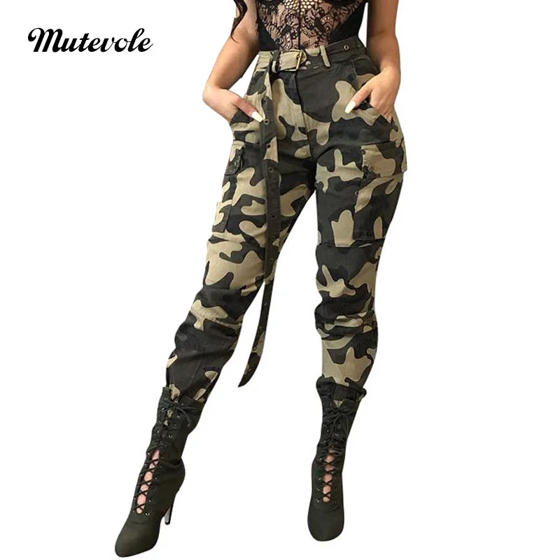 Mutevole High Waist Women Pencil Pants Casual Stretch Camouflage Pants Female Elegant Slim Fit Pocket Belt Ankle Length Pants
Mutevole High Waist Women Pencil Pants Casual Stretch Camouflage Pants Female Elegant Slim Fit Pocket Belt Ankle Length Pants