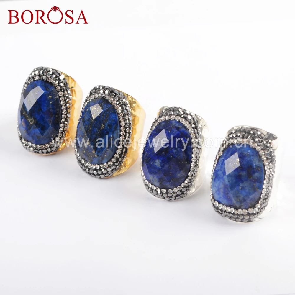 BOROSA 6 шт. золото/серебро цвет натуральный Лазурит граненые камни Друза Кольца Кристалл выложены черный циркон кольца ювелирные изделия JAB947
BOROSA 6 шт. золото/серебро цвет натуральный Лазурит граненые камни Друза Кольца Кристалл выложены черный циркон кольца ювелирные изделия JAB947
