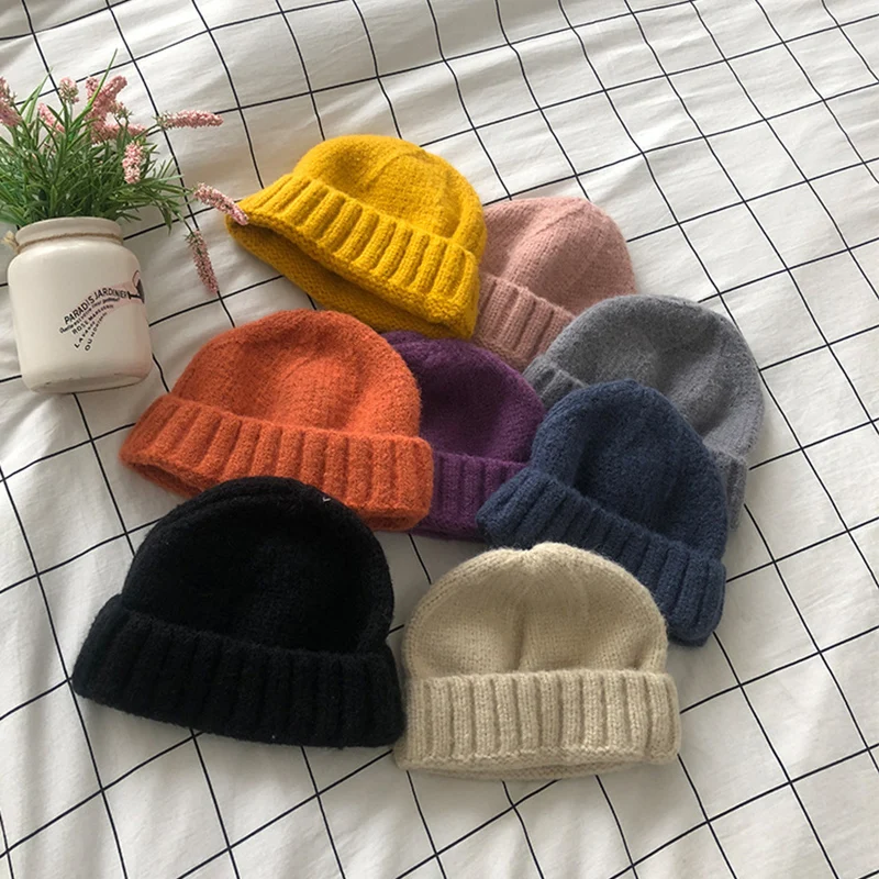 ROSASSY Popular Knitted Beanies Winter Hats Cap for Men Women High Quality Chenille Hip Hop Hat Street Boy | Аксессуары для одежды