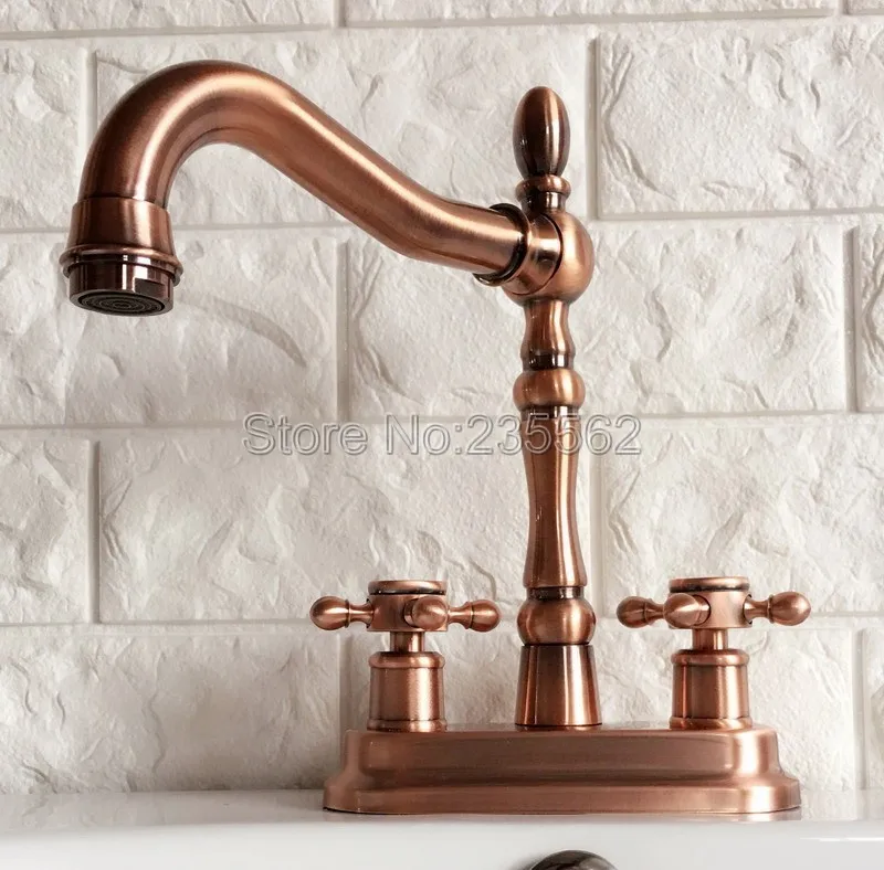 Antique Red Copper 4" Centerset Kitchen Bathroom Vessel Sink Two Holes Basin Swivel Faucet Dual Handles Water Tap Lrg050
Antique Red Copper 4" Centerset Kitchen Bathroom Vessel Sink Two Holes Basin Swivel Faucet Dual Handles Water Tap Lrg050