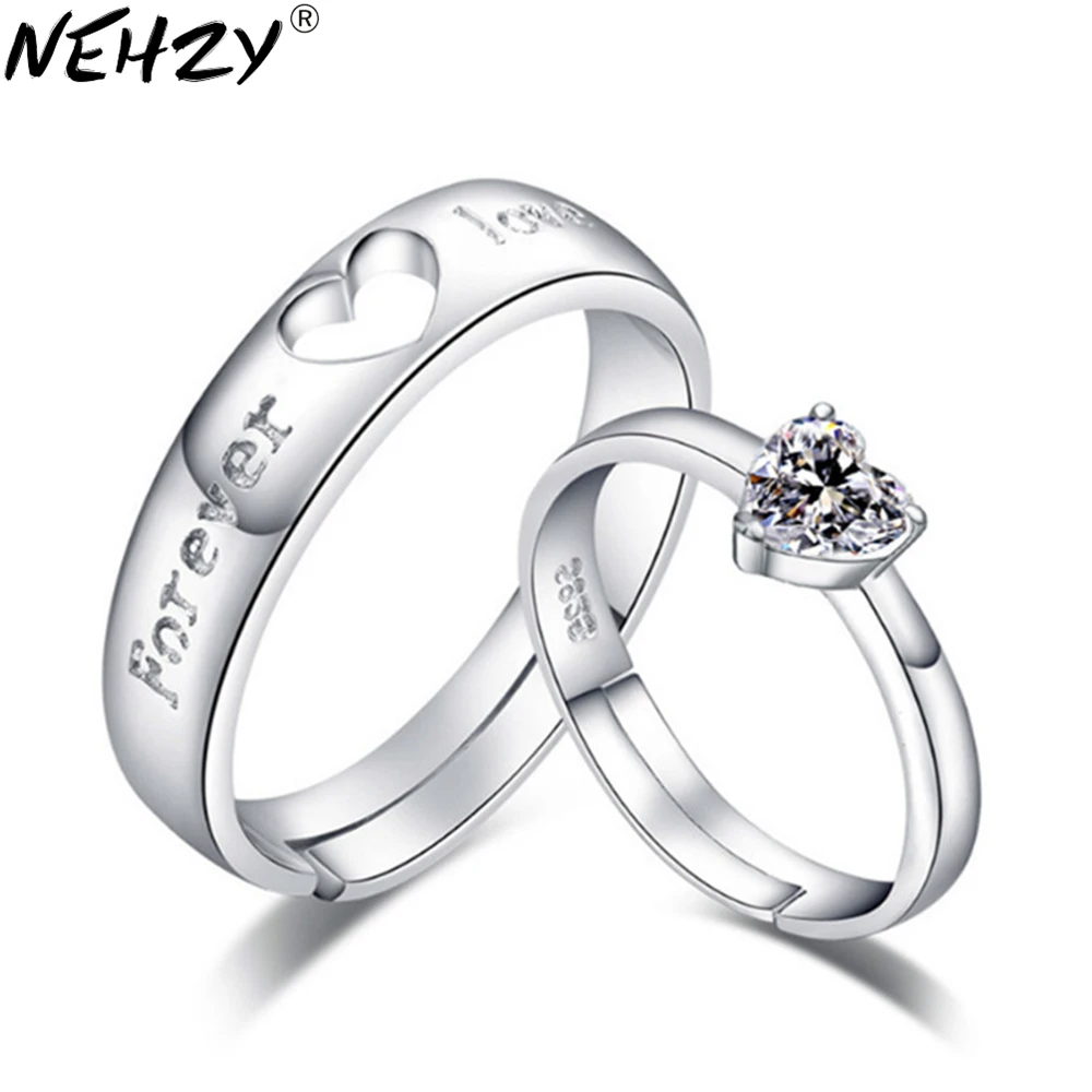 NEHZY Brand fashion silver jewelry Dear couple heart-shaped hollow ring opening silver ring adjustable simple popular gift 2017
NEHZY Brand fashion silver jewelry Dear couple heart-shaped hollow ring opening silver ring adjustable simple popular gift 2017
