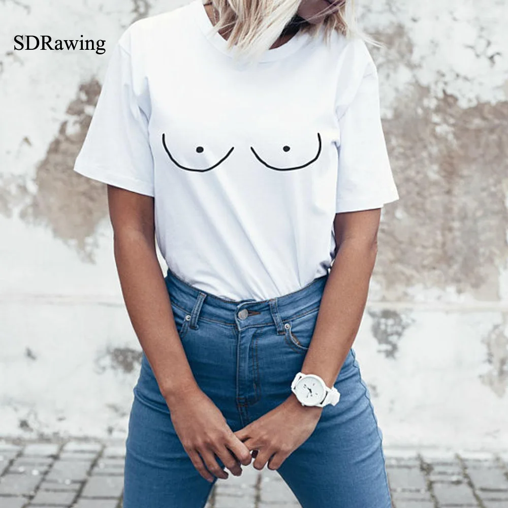 SDRawing funny TITTIES BOOBS BOOBIES Print Cotton Casual Women brand T shirts O neck Tops Tees shirts Night Club ClothingS-XXXL
SDRawing funny TITTIES BOOBS BOOBIES Print Cotton Casual Women brand T shirts O neck Tops Tees shirts Night Club ClothingS-XXXL