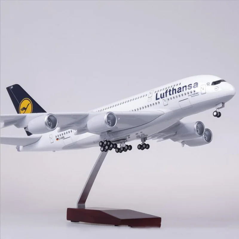 1/160 Scale 50.5CM Airplane A380 Lufthansa Airline Model W Light and Wheel Diecast Plastic Resin Plane For Collection
1/160 Scale 50.5CM Airplane A380 Lufthansa Airline Model W Light and Wheel Diecast Plastic Resin Plane For Collection