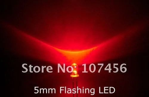 100pcs/lot 5mm flashing Red LED(5000mcd)5mm blinking red 5mm light-emitting diode water clear lens
100pcs/lot 5mm flashing Red LED(5000mcd)5mm blinking red 5mm light-emitting diode water clear lens