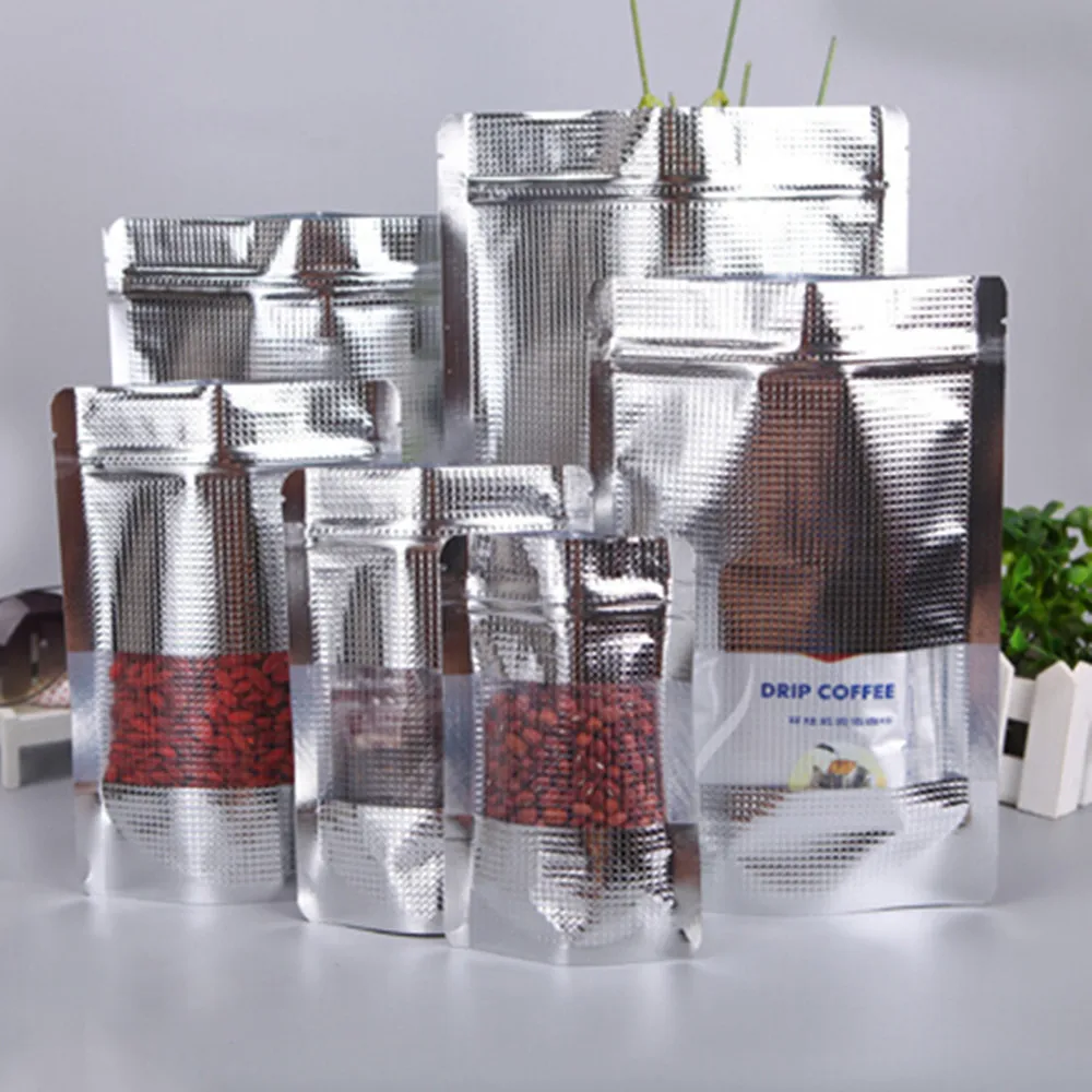 3.9''x5.9'' (10x15cm) Stand Up Aluminum Foil Lines Bag With Clear Window For Food Snack Storage Packaging Ziplock Doypack Pouch
3.9''x5.9'' (10x15cm) Stand Up Aluminum Foil Lines Bag With Clear Window For Food Snack Storage Packaging Ziplock Doypack Pouch