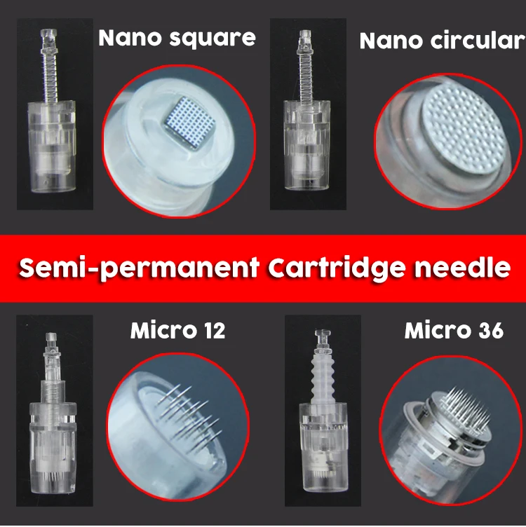 10 шт. 4 видов Дерма ручка штык картридж для электрической Авто Derma Pen Nano MYM