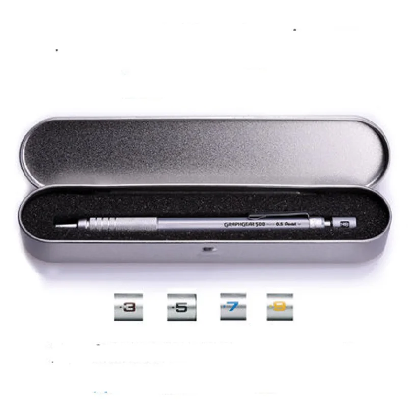Японский механический карандаш Pentel, в железном подарочном футляре, 0,3, 0,5, 0,7, 0,9 мм, 4 шт./лот
Японский механический карандаш Pentel, в железном подарочном футляре, 0,3, 0,5, 0,7, 0,9 мм, 4 шт./лот