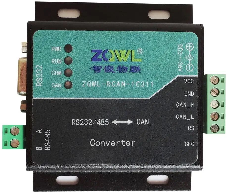 Serial-to-CAN to Serial-to-Serial RS232/485 Transducer/Conversion Card/modbus