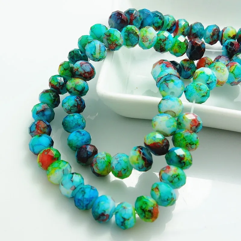 Fashion Colors 40pcs Rondelle Faceted Crystal Glass Loose Spacer Beads DIY 8mm HB689
Fashion Colors 40pcs Rondelle Faceted Crystal Glass Loose Spacer Beads DIY 8mm HB689