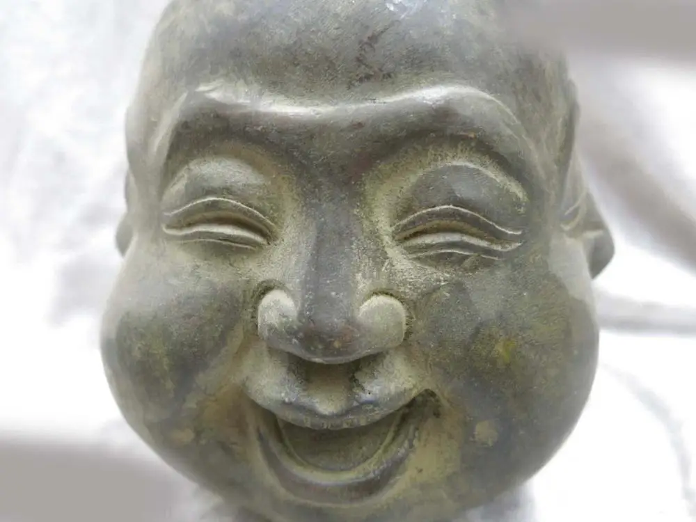 Красивая Бронзовая скульптура DS из Китая резная статуя Будды с четырьмя лицами |