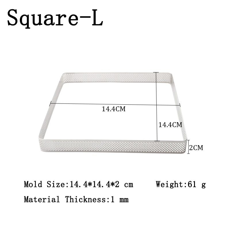 Meibum Square Stainless Steel Tart Ring Pie Pan DIY French Fruit Cream Dessert Mold Pizza Cheese Mousse Tart Mould Baking Tools
Meibum Square Stainless Steel Tart Ring Pie Pan DIY French Fruit Cream Dessert Mold Pizza Cheese Mousse Tart Mould Baking Tools
