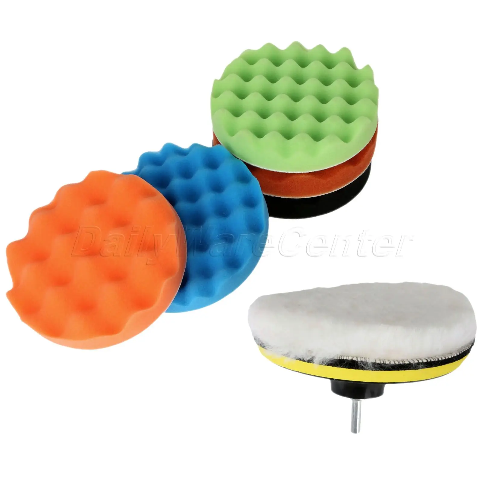 8Pcs Car Polishing Waxing Buffing Sponge Pads Kit 5/6/7inch Car Polisher +M10/M14 Thread Adapter Auto Car Wash 125/150/180mm
8Pcs Car Polishing Waxing Buffing Sponge Pads Kit 5/6/7inch Car Polisher +M10/M14 Thread Adapter Auto Car Wash 125/150/180mm