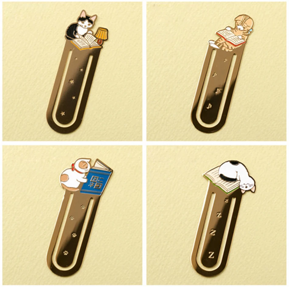 Metal Cute cat bookmark planner paper clip material escolar bookmarks for book stationery school supplies free shipping
Metal Cute cat bookmark planner paper clip material escolar bookmarks for book stationery school supplies free shipping