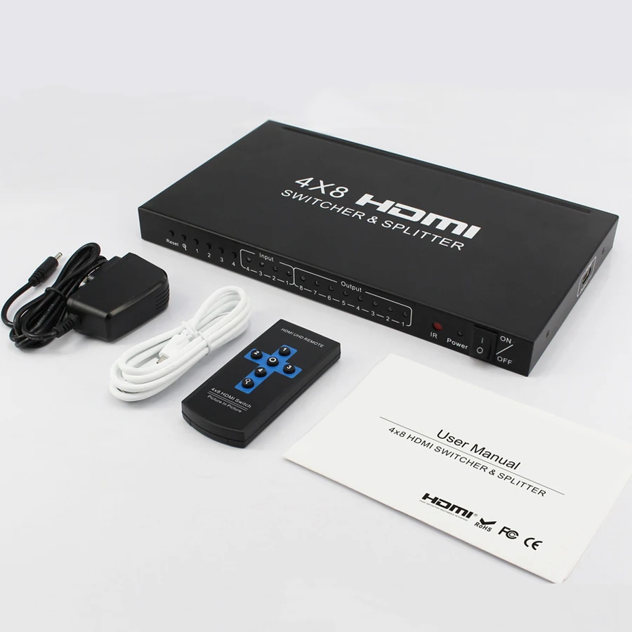 Новый 4x8 HDMI сплиттер 4K x 2K HDMI 1.4b переключатель сплиттер HDMI аудио видео конвертер Поддержка 3D 1080P 4K EDID HDCP1.4
Новый 4x8 HDMI сплиттер 4K x 2K HDMI 1.4b переключатель сплиттер HDMI аудио видео конвертер Поддержка 3D 1080P 4K EDID HDCP1.4