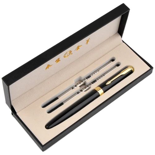 Free Shipping WingSung Luxury Metal Roller Ball Pen with 0.5mm Black Ink Refill Ballpoint Pens Signature pen for Christmas Gift
Free Shipping WingSung Luxury Metal Roller Ball Pen with 0.5mm Black Ink Refill Ballpoint Pens Signature pen for Christmas Gift