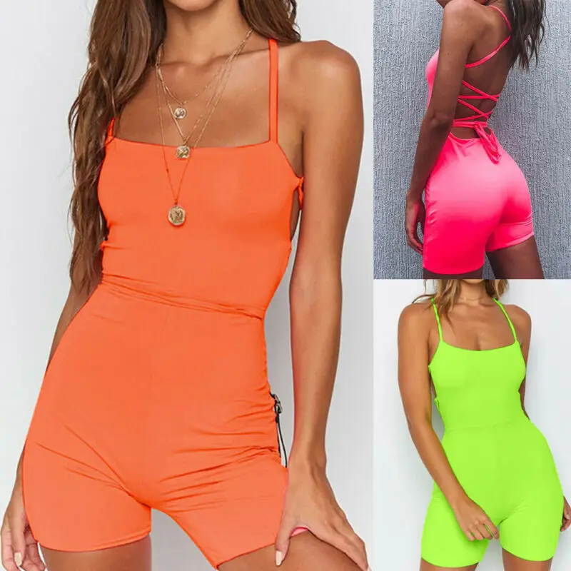 HIRIGIN Short Jumpsuit Leotard Sleeveless Tops Women Stretch Club Playsuit Lady Bodysuit
HIRIGIN Short Jumpsuit Leotard Sleeveless Tops Women Stretch Club Playsuit Lady Bodysuit