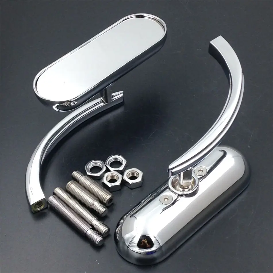 Motorcycle Rear View Side Rearview Mirrors Chrome Custom Oval Shape Style For Harley Davidson Bikes 8mm Clockwise Thread
Motorcycle Rear View Side Rearview Mirrors Chrome Custom Oval Shape Style For Harley Davidson Bikes 8mm Clockwise Thread