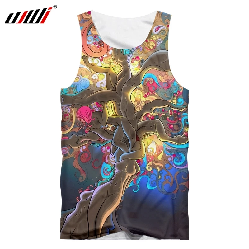 UJWI 2019 Factory Direct Supply Original Sample Design 3D Colorful Tree Print Tank Top Oversized Vest Wholesale
UJWI 2019 Factory Direct Supply Original Sample Design 3D Colorful Tree Print Tank Top Oversized Vest Wholesale