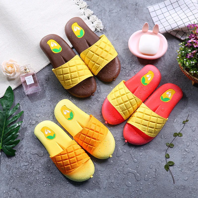 Mango Cute Women Slippers Summer Indoor Bath Slip-proof Shower Female Slippers Household Lovely Unisex Couple Slippers
Mango Cute Women Slippers Summer Indoor Bath Slip-proof Shower Female Slippers Household Lovely Unisex Couple Slippers