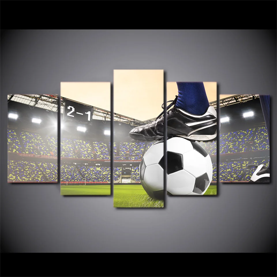 Decoration Home Artworks Canvas Paintings 5 Panel Soccer Match Football Course Pictures HD Prints Poster Wall For Living Room
Decoration Home Artworks Canvas Paintings 5 Panel Soccer Match Football Course Pictures HD Prints Poster Wall For Living Room