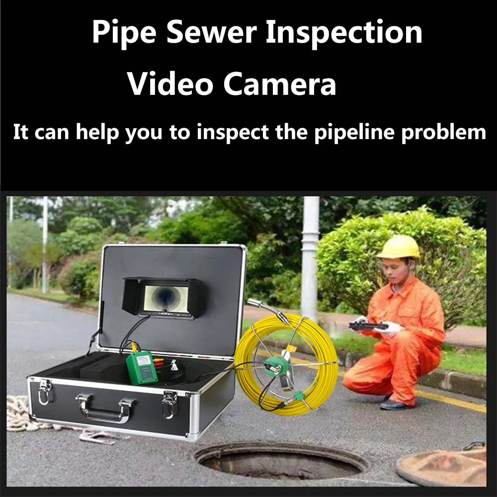 SmartYIBA 9inch WIFI Wireless Pipe Sewer Inspection Video Camera for Industrial Pipelines 1000TVL Camera APP Viewing & Recording
SmartYIBA 9inch WIFI Wireless Pipe Sewer Inspection Video Camera for Industrial Pipelines 1000TVL Camera APP Viewing & Recording