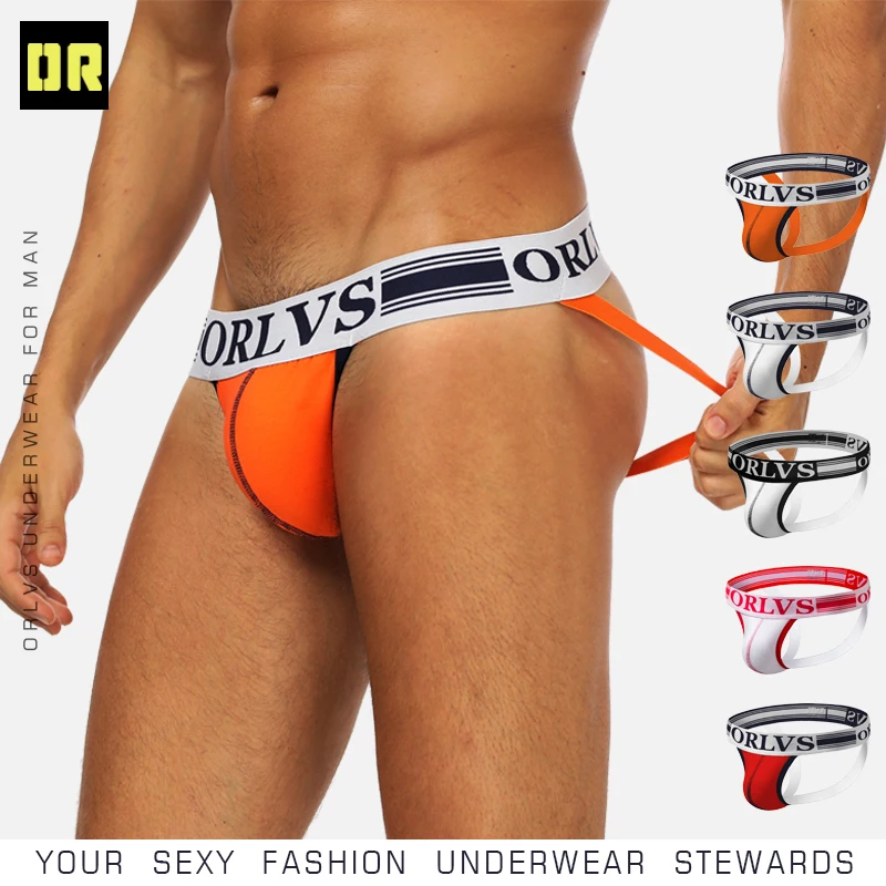 ORLVS Brand Men Underwear Sexy Jockstrap Cotton Male Jockstraps Mens Thongs And G-Strings Cuecas Panties Bikini Gay Underwear
ORLVS Brand Men Underwear Sexy Jockstrap Cotton Male Jockstraps Mens Thongs And G-Strings Cuecas Panties Bikini Gay Underwear