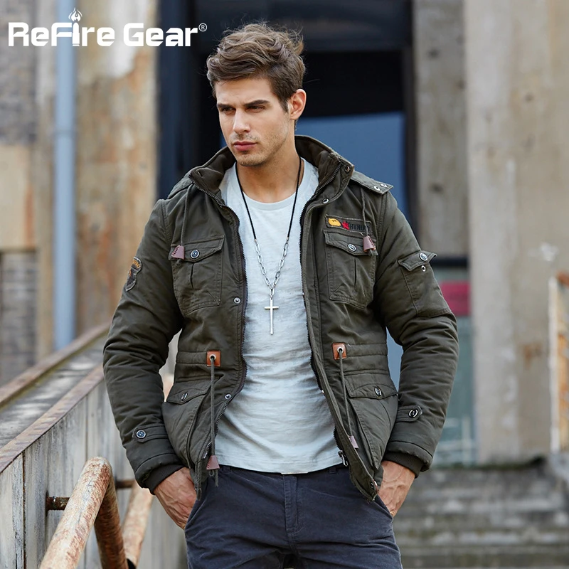 Refire Gear Winter Military Fleece Jacket Men Warm Thick Hooded Coat Pilot Bomber Tactical Jacket Army Pocket Outerwear Clothing
Refire Gear Winter Military Fleece Jacket Men Warm Thick Hooded Coat Pilot Bomber Tactical Jacket Army Pocket Outerwear Clothing