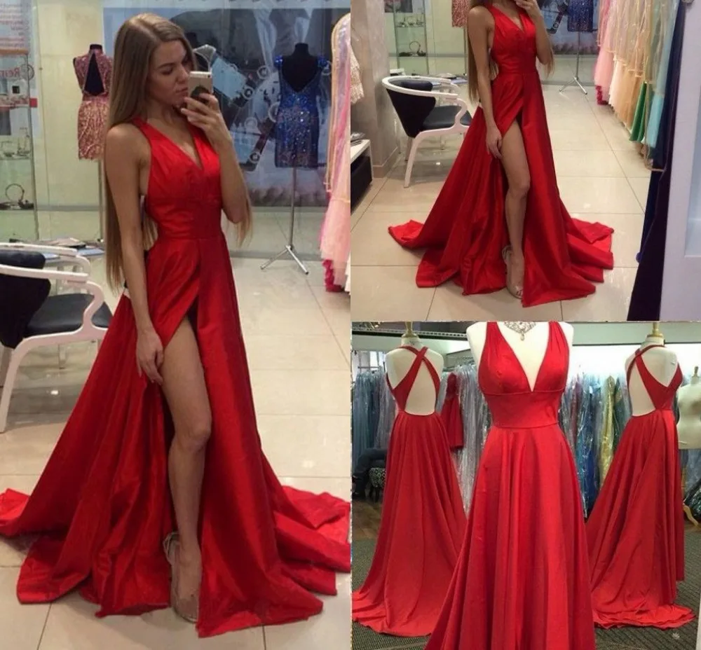 2020 Women Red Long Dress Split V-neck Sexy Party Dresses Summer High Quality Prom Evening Gowns Maxi Dress S M L XL Clubwear
2020 Women Red Long Dress Split V-neck Sexy Party Dresses Summer High Quality Prom Evening Gowns Maxi Dress S M L XL Clubwear