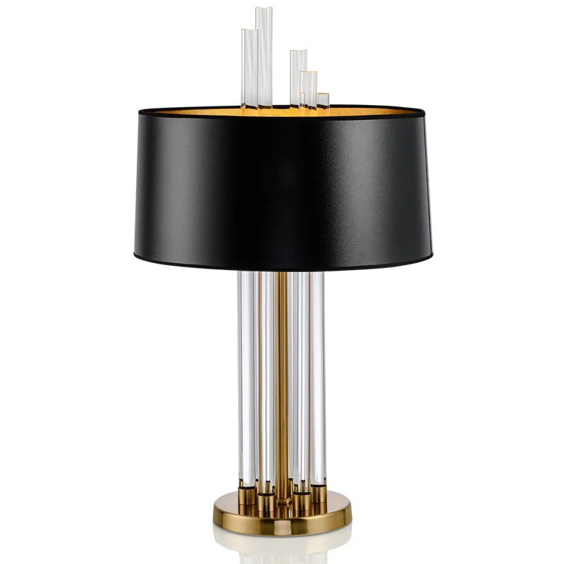Post modern contracted American living room study lamp glass rod fashionable project bedside lamp
Post modern contracted American living room study lamp glass rod fashionable project bedside lamp