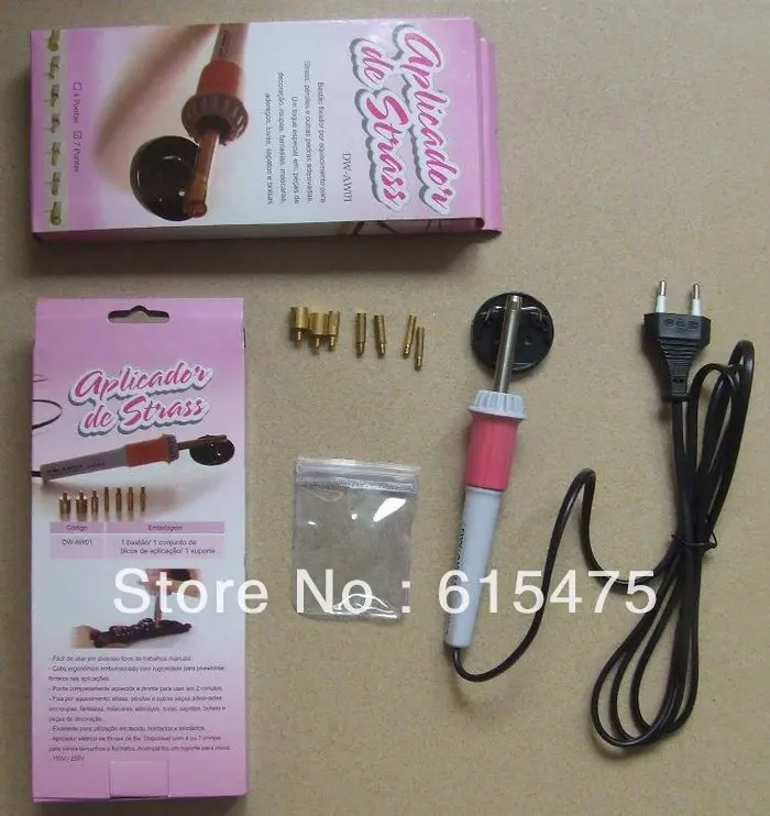Hot Fix Applicator Wand 7Tips 110V/220V 100% guaranteed quality CE and Rohs certificate
Hot Fix Applicator Wand 7Tips 110V/220V 100% guaranteed quality CE and Rohs certificate