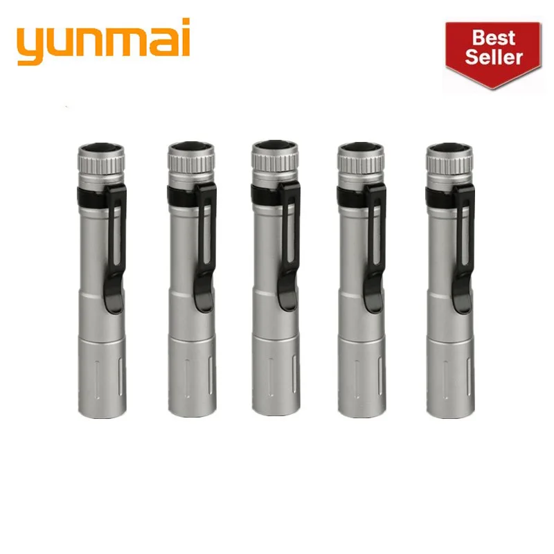 2019 new yunmai 6pc Wholesale Dropshipping Portable Mini Penlight Q5 2000LM LED Flashlight Torch Pocket Light Waterproof Lantern
2019 new yunmai 6pc Wholesale Dropshipping Portable Mini Penlight Q5 2000LM LED Flashlight Torch Pocket Light Waterproof Lantern