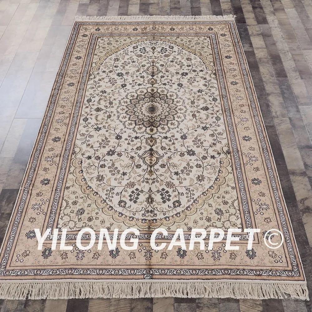 YILONG 5'x8' Handmade Oriental Persian Silk Carpet Kashmir Traditional Turkish Oriental Rug (YHW052B5x8)
YILONG 5'x8' Handmade Oriental Persian Silk Carpet Kashmir Traditional Turkish Oriental Rug (YHW052B5x8)