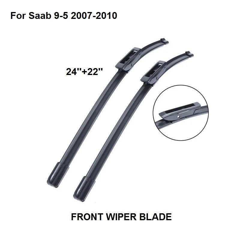 Wiper Blade For Saab 9-5 24''+22'' 2 Pieces Windscreen 2007-2010 Natural Rubber Car Accessories
Wiper Blade For Saab 9-5 24''+22'' 2 Pieces Windscreen 2007-2010 Natural Rubber Car Accessories