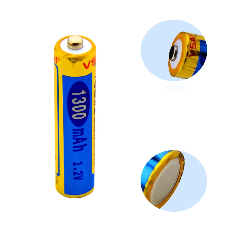2pcs/lot VSAI AA 1.2V 1300mAh Ni-MH Rechargeable Battery For Microphone Remote Control
2pcs/lot VSAI AA 1.2V 1300mAh Ni-MH Rechargeable Battery For Microphone Remote Control