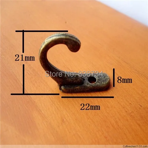 100 шт. металлические крючки для одежды 8 х22х21 мм|metal coat hooks|coat hooksclothes hanging hooks |