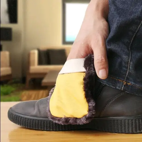 Плюшевые перчатки для обуви протирания замшевой чистящие шерстяные полировки