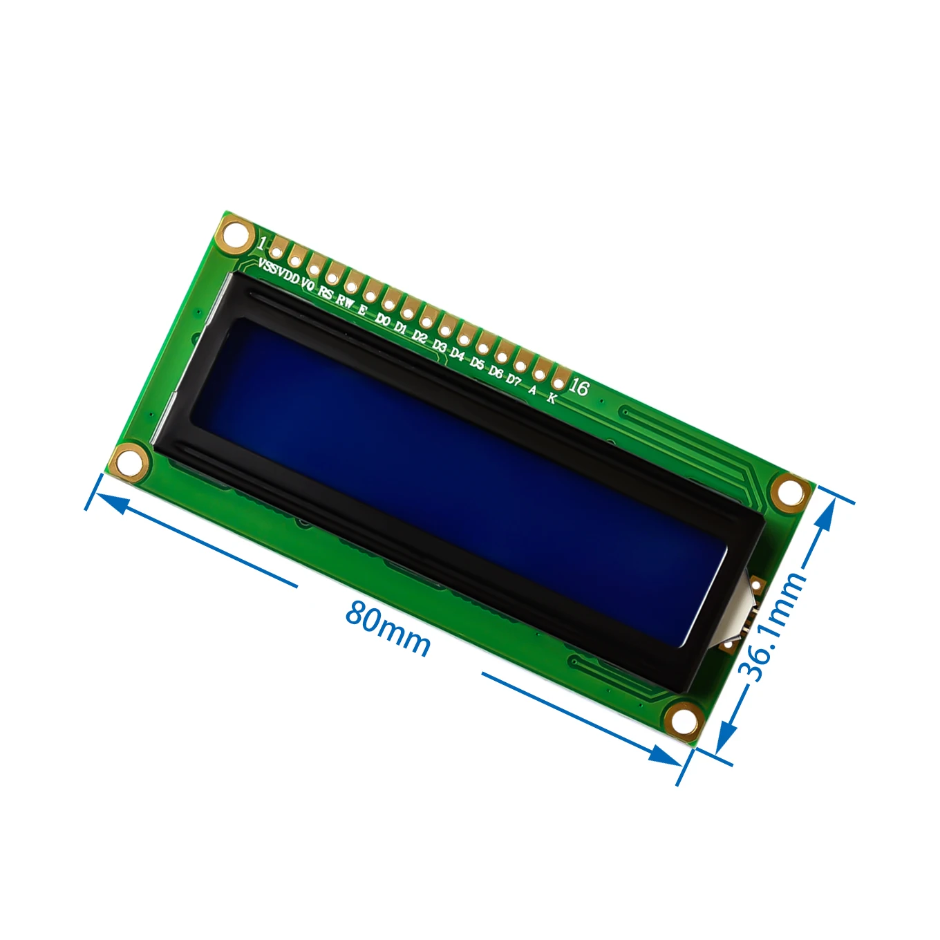 [Ah ROBOT】 LCD 1602 Модуль зеленый экран 16x2 символа ЖК дисплей модуль. 5 В и белый код для