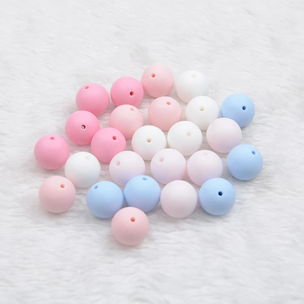 Baby Teethers care 30pcs/lot Silicone Beads Baby Teether 15mm Baby Teething Beads For Pacifier Chain Silicone Teether BPA Free
Baby Teethers care 30pcs/lot Silicone Beads Baby Teether 15mm Baby Teething Beads For Pacifier Chain Silicone Teether BPA Free