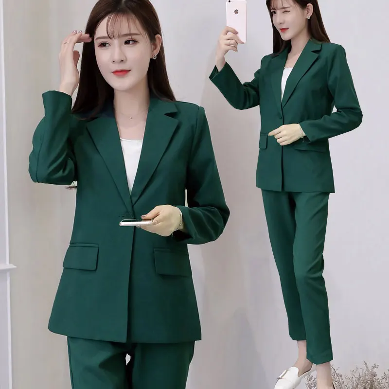 Fashion women's spring casual small suit suit female Korea 2019 autumn new fashion small incense wind occupation two-piece
Fashion women's spring casual small suit suit female Korea 2019 autumn new fashion small incense wind occupation two-piece