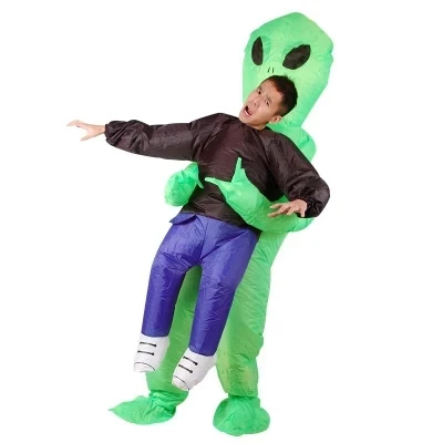 Inflatable Monster Costume Scary Green Alien dinosaur Mascot Cosplay Costume for Adult animal Halloween Purim Party
Inflatable Monster Costume Scary Green Alien dinosaur Mascot Cosplay Costume for Adult animal Halloween Purim Party