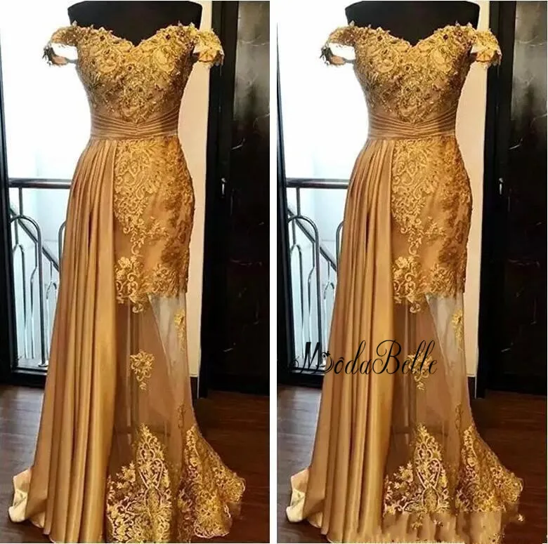modabelle Off Shoulder Gold Lace Prom Dresses Gala Jurken Appliques Lace Sexy Illusion Prom Dresses Long Vestido Formatura
modabelle Off Shoulder Gold Lace Prom Dresses Gala Jurken Appliques Lace Sexy Illusion Prom Dresses Long Vestido Formatura