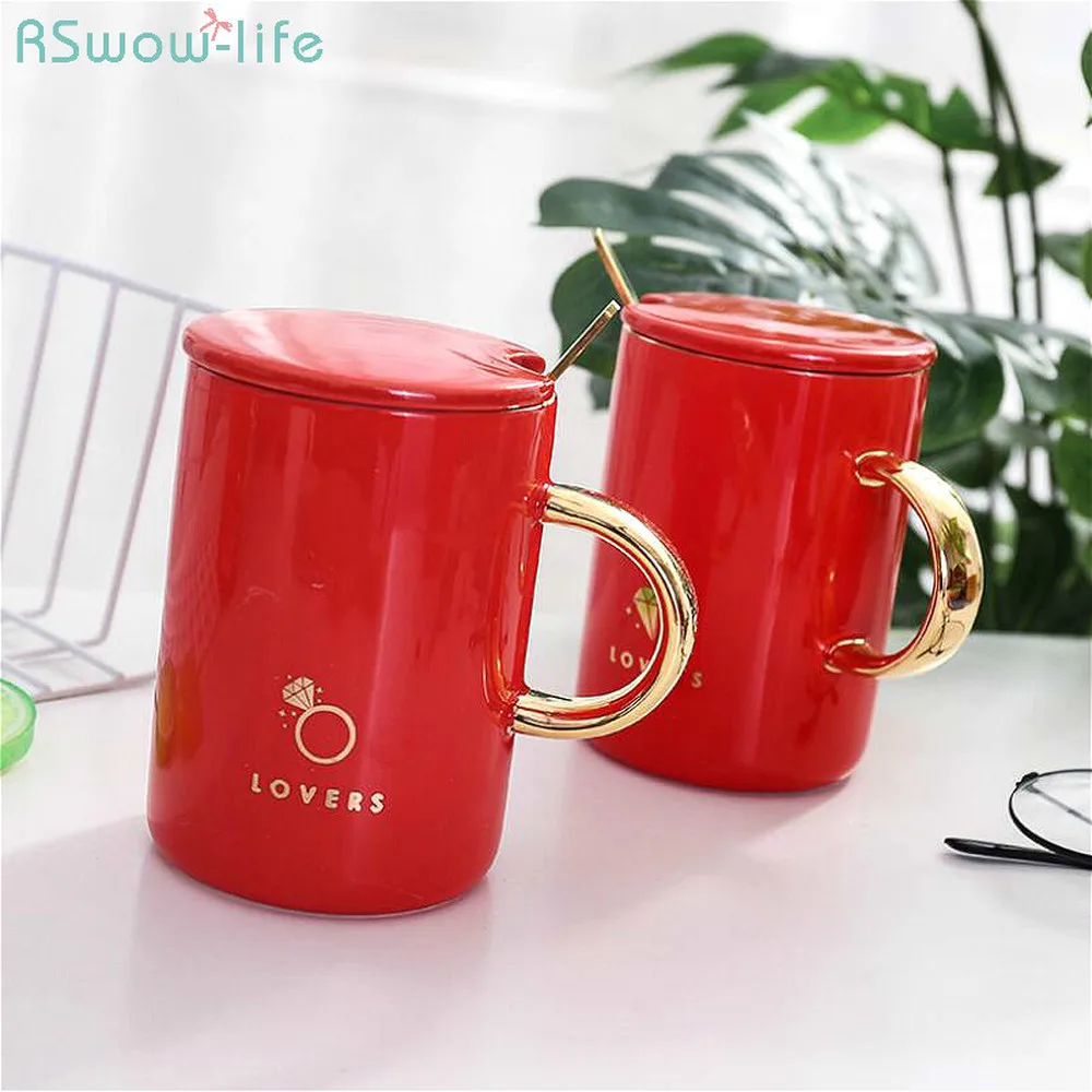 Red Festive Wedding Ceramic Cup With Lid With Spoon Cup Of Tea Coffee Cup Ceramic Mug For Drinkware
Red Festive Wedding Ceramic Cup With Lid With Spoon Cup Of Tea Coffee Cup Ceramic Mug For Drinkware