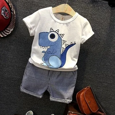 Summer retail Children's cartoon suit cartoon jacket + shorts European and American fashion two pieces YXX
Summer retail Children's cartoon suit cartoon jacket + shorts European and American fashion two pieces YXX