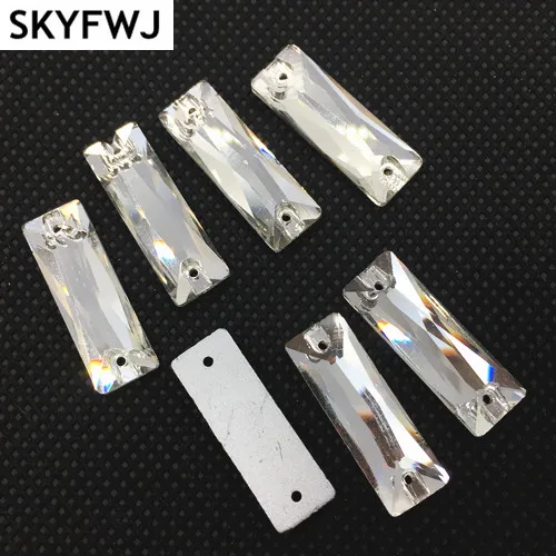 Baguette Crystal Clear Color Long Rectangle Glass Crystal Sew on Rhinestone Flatback 2 Holes 5x15mm 6x18mm 7x21mm 8x24mm 9x27mm
Baguette Crystal Clear Color Long Rectangle Glass Crystal Sew on Rhinestone Flatback 2 Holes 5x15mm 6x18mm 7x21mm 8x24mm 9x27mm