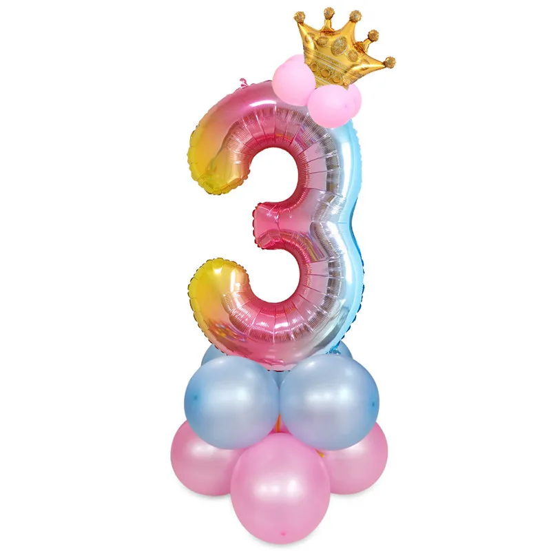 Cartoon Hat 40inch Number Digital birthday crown foil Helium balloons gradient colorful decorations Party supplies Baby hat
Cartoon Hat 40inch Number Digital birthday crown foil Helium balloons gradient colorful decorations Party supplies Baby hat