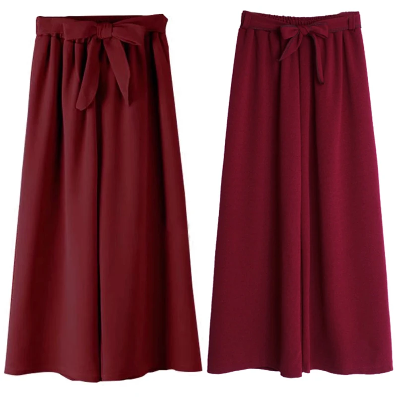 Women Casual Loose Wide Leg Pants Vintage Elastic Waist Trousers Casual Cotton Bow Solid Ankle-Length
Women Casual Loose Wide Leg Pants Vintage Elastic Waist Trousers Casual Cotton Bow Solid Ankle-Length