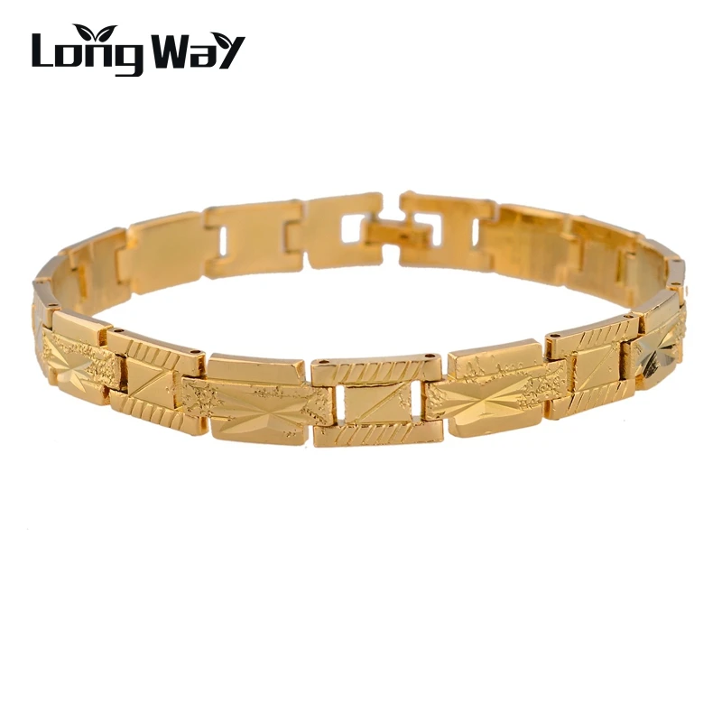 Дешевые медные браслеты LongWay с золотым покрытием для женщин и доступны ювелирные