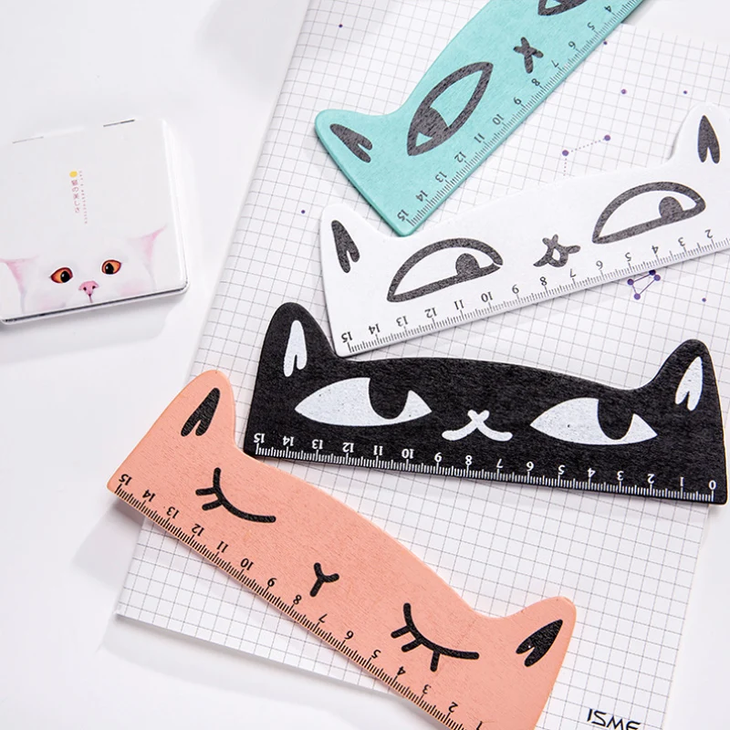 1 X 15cm cartoon cat wooden ruler straight ruler office school supplies kids stationery sewing ruler
1 X 15cm cartoon cat wooden ruler straight ruler office school supplies kids stationery sewing ruler